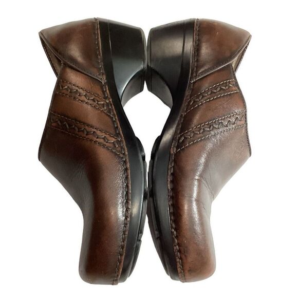 Dansko Sienna Leather Brown Clogs Mules Nursing Shoes US Women’s Size 9.5 EU 40 - Picture 5 of 11